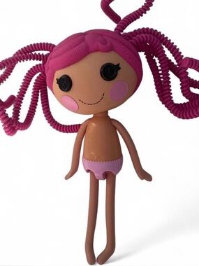 Coiled Pink-Hair Fashion Doll for Imaginative Play